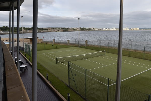 Edinburgh Newhaven Harbour tennis court